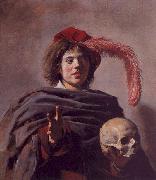 Frans Hals Portrait of a Young Man with a Skull china oil painting artist